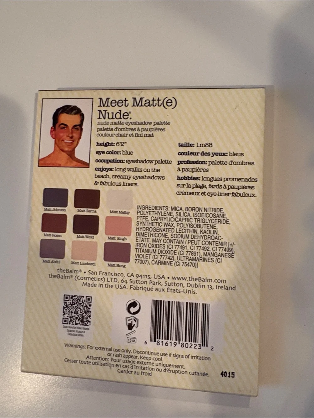 theBalm Meet Matt(e) Nude matte eyeshadow Palette